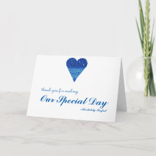 Thank you for special day with Bubbles Heart Card