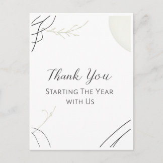 Thank You for Starting The Year with Us Postcard