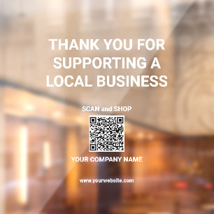 Thank you for Supporting Local Business QR code