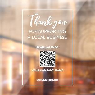 Thank you for Supporting Local Business QR code