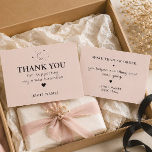 Thank You for Supporting My Small Business Card