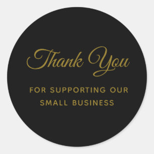 Thank You for Supporting My Small Business Classic Round Sticker