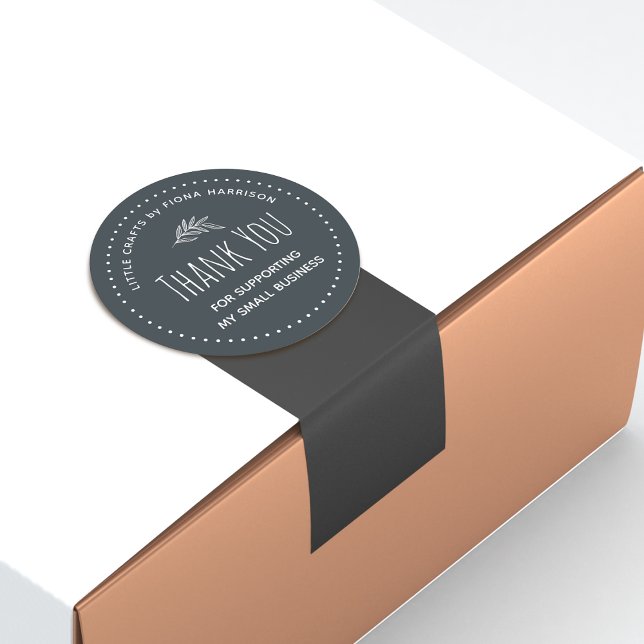 Thank You For Supporting My Small Business Classic Round Sticker (Thank You For Supporting My Small Business Classic Round Sticker)