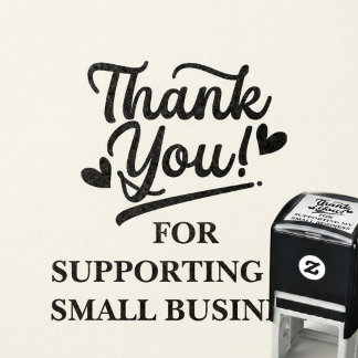 Thank You For Supporting My Small Business Script Self-inking Stamp