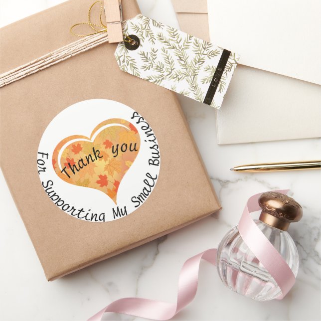 Thank You for Supporting My Small Business Sticker (Gifting)