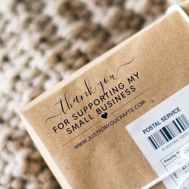 Thank You For Supporting My Small Business Website Rubber Stamp (Creator Uploaded)