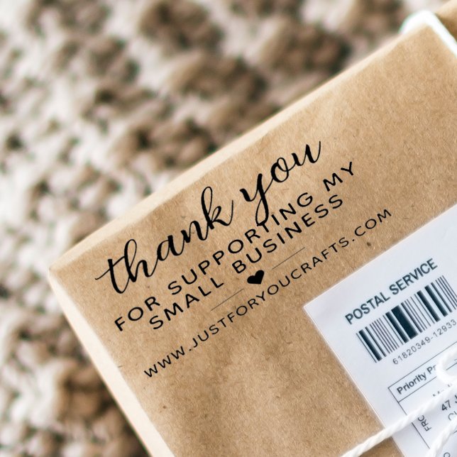 Thank You For Supporting My Small Business Website Rubber Stamp (Creator Uploaded)