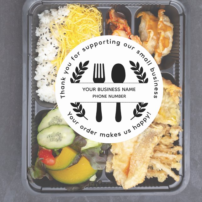 Thank you for supporting our small business  classic round sticker (Creator Uploaded)