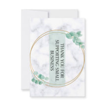 Thank you for supporting small business card