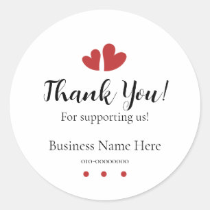 Thank you for supporting us sticker