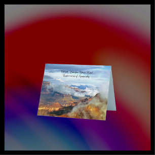 Thank You for Sympathy, Canyon Clouds Note Card