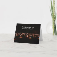 Thank You for Sympathy, Dramatic Field of Candles