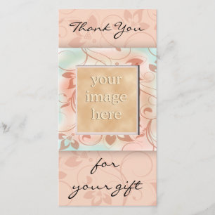 Thank you for the gift -brown card