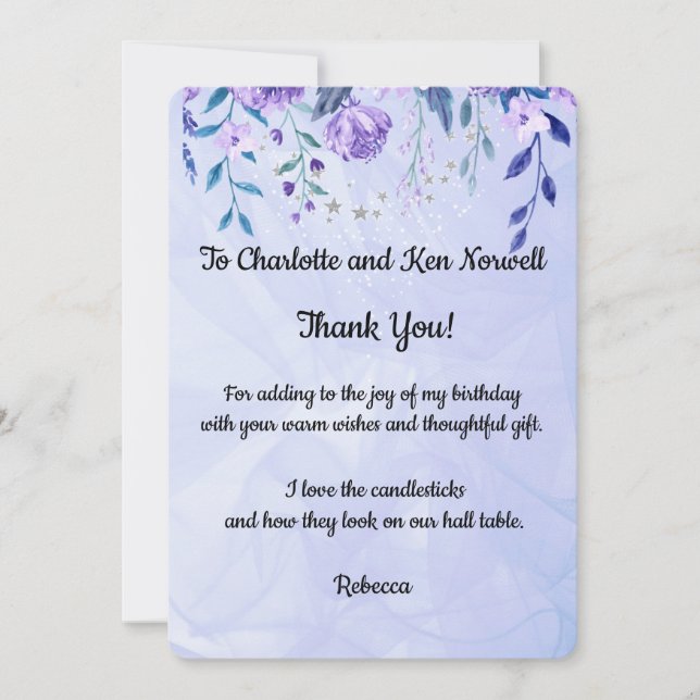 Thank You  For the  Gift Card (Front)