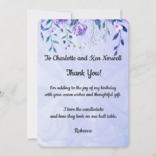 Thank You  For the  Gift Card