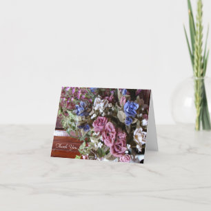 Thank You For the Lovely Flowers Vintage Note Card