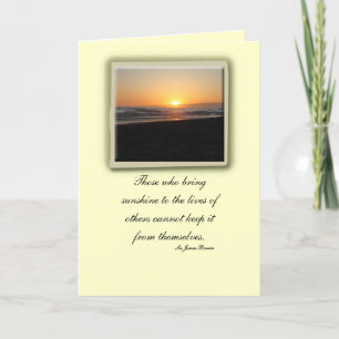 Thank you for the Sunshine Card