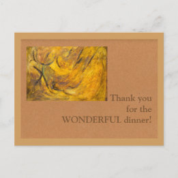 Thank you for the WONDERFUL dinner! Postcard