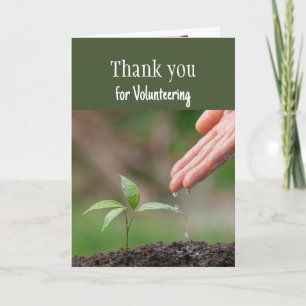 Thank you for Volunteering  Card