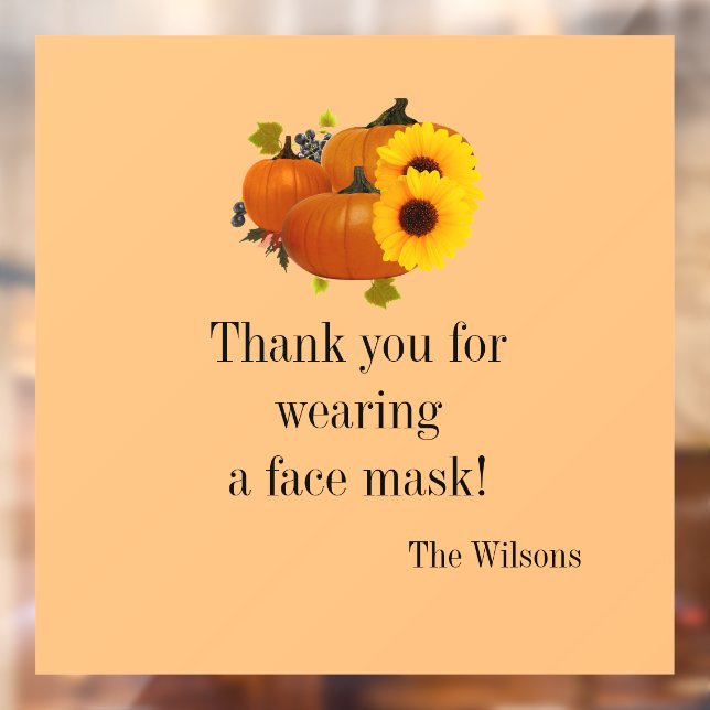 Thank you for wearing face mask fall Thanksgiving  (Sheet 2)