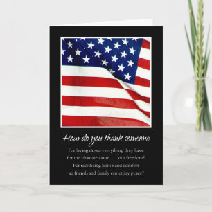 Thank You for You Service Military Thank You