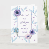 Thank You For Your Blessed Ministry Lavender Blue