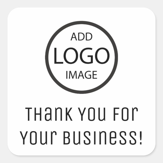 Thank You for Your Business | Company Sticker (Front)