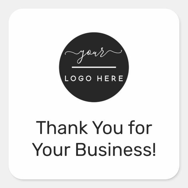 Thank You for Your Business | Company Sticker (Front)