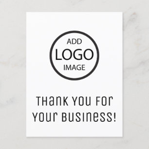 Thank You for Your Business   Company Sticker Enclosure Card