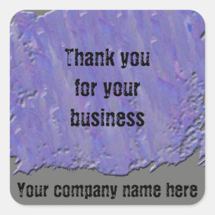 Thank You for Your Business Customer Promotional Square Sticker