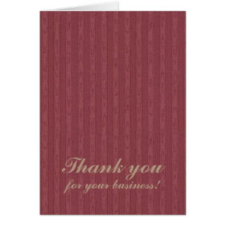 Thank you for your business damask