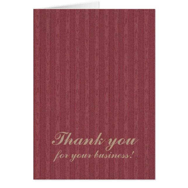 Thank you for your business damask (Front)