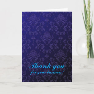 Thank you for your business damask card