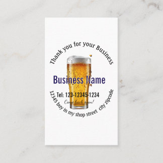 Thank you for your Business Editable Business mark Business Card