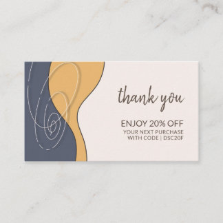 Thank You for Your Business Loyalty Discount Card