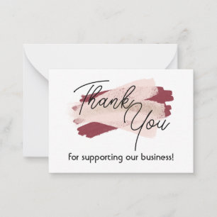 Thank You For Your Business Note Card