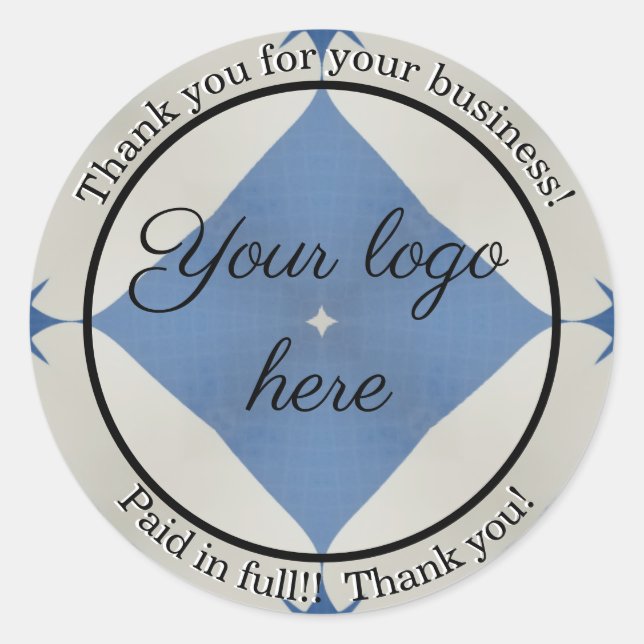 Thank you for your business stickers (Front)
