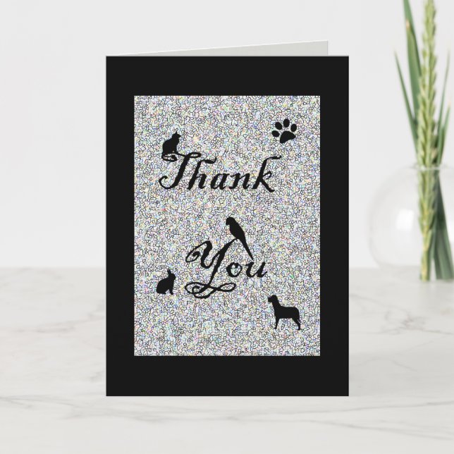 Thank You for Your Business Veterinarian Card (Front)