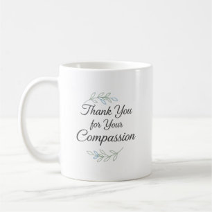 Thank You for Your Compassion Elegant Nurse Coffee Mug