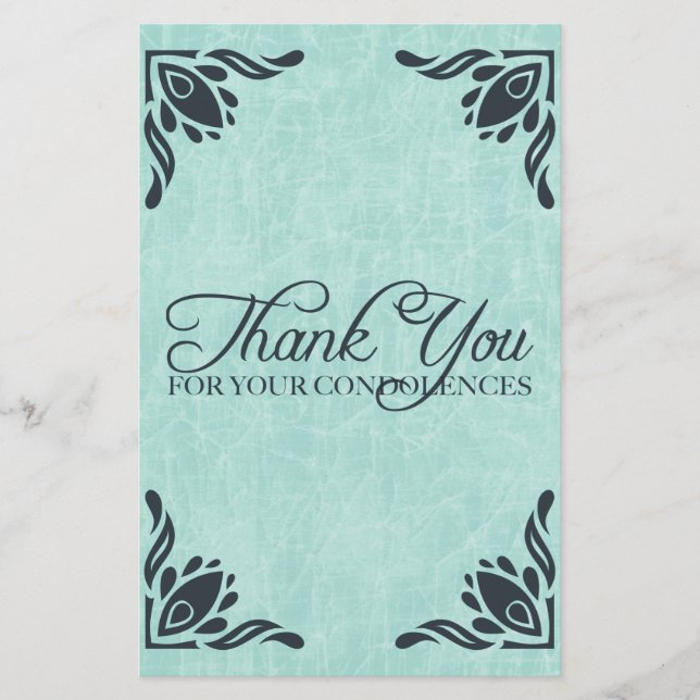 thank you for your condolences (Front)