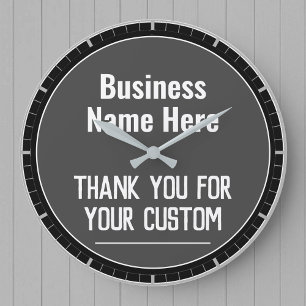 Thank You For Your Custom Shop Large Clock