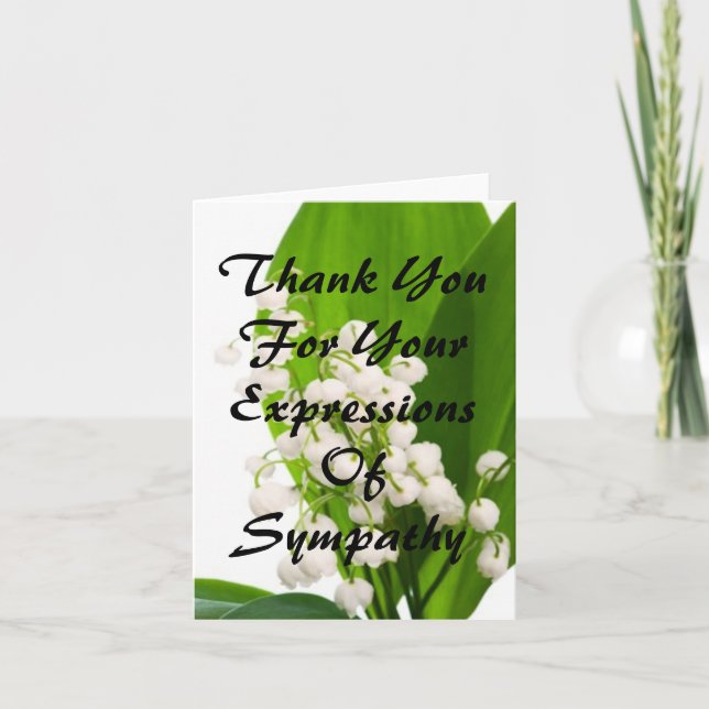 Thank You For Your Expressions of Sympathy Card (Front)