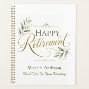 Thank You For Your Friendship Personalised Name Planner
