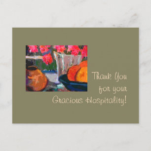 Thank You for your Gracious Hospitality! Postcard
