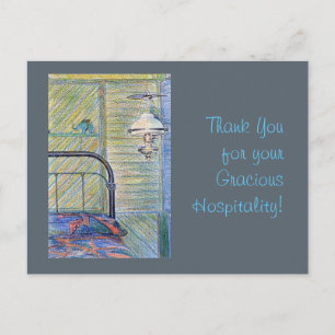 Thank You for your Gracious Hospitality Template Postcard