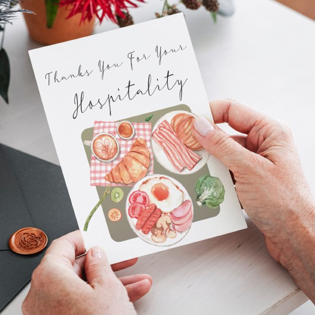 Thank You for Your Hospitality Card (Creator Uploaded)