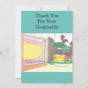 Thank You For Your Hospitality Card