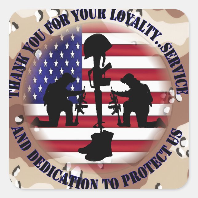 Thank you for your Loyalty ....... Square Sticker (Front)