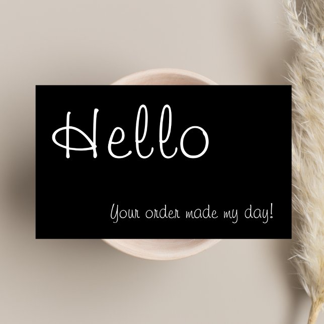 Thank you for your Oder Black & White Discount  Card (Creator Uploaded)