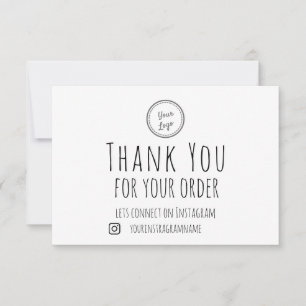 Thank You For Your Order Add Your Logo
